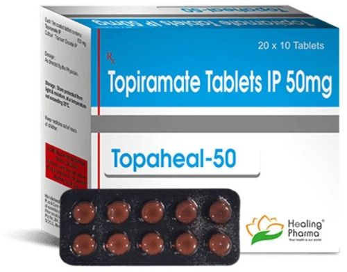 Topaheal 50mg Tablets, Packaging Type : Paper Box