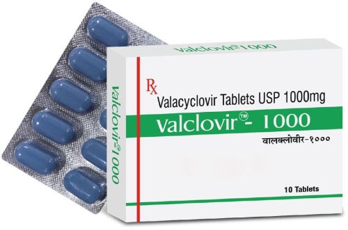 Valclovir 1000mg Tablets, Packaging Type : Paper Box