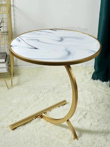 Coated Iron Round Golden Table, Specialities : Fine Finished