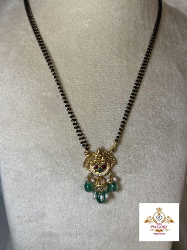 22 Kt Light Weight Gold Mangalsutra Lwj123