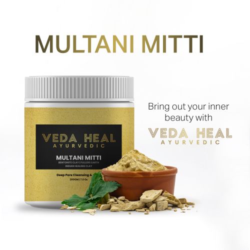 Veda Heal Natural Multani Mitti Powder 200 Gm