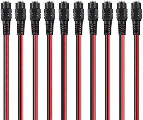 FEDUS 18AWG Female DC Power Extension Cable Wire 12V 2.1mm