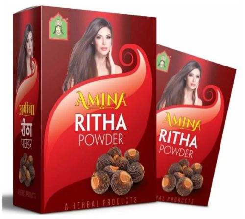 Amina Natural Ritha Herbal Powder for Hair Care, Skin Care