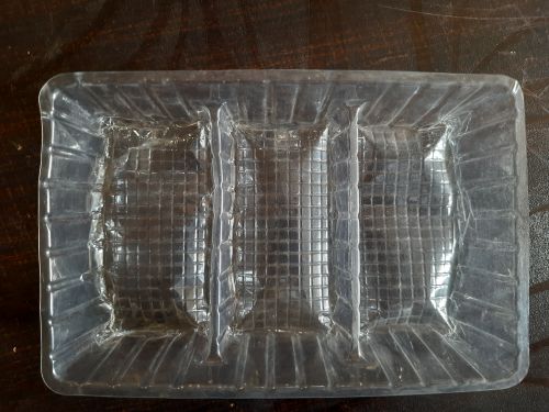 Transparent Biscuit Packaging Tray, Shape : Rectangular