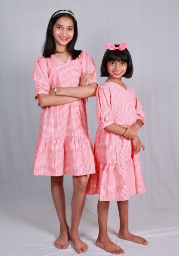 100% Pure Organic Cotton Fanta Chex Frock