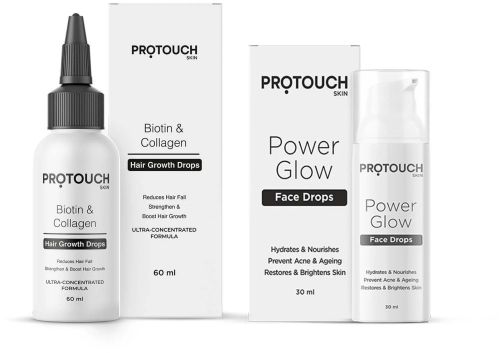 Pro-essentials Hair Face Power Glow Face Drops Combo