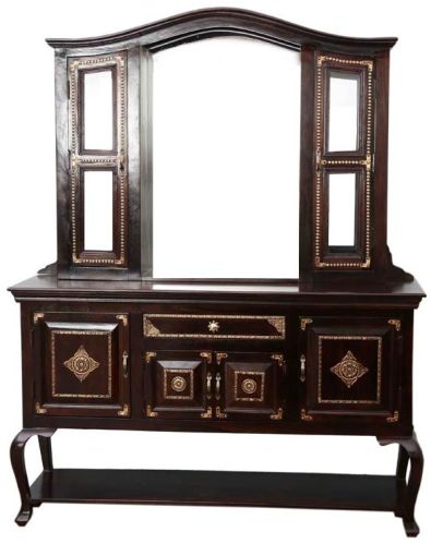 Wooden Brass Fitting Dresser Table