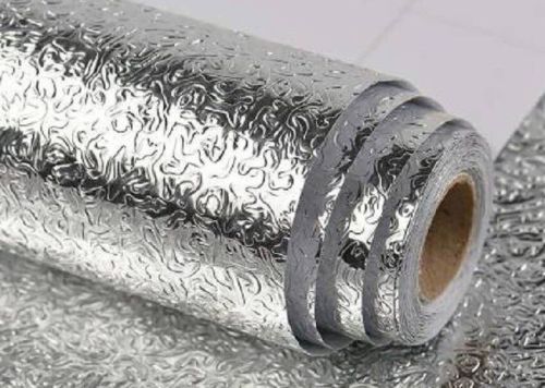 Household Aluminum Foil Jumbo Roll, Color : Silver