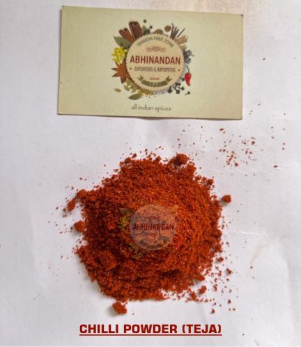 Chilli Powder ( Teja ), Color : Red, Packaging Type : Packet