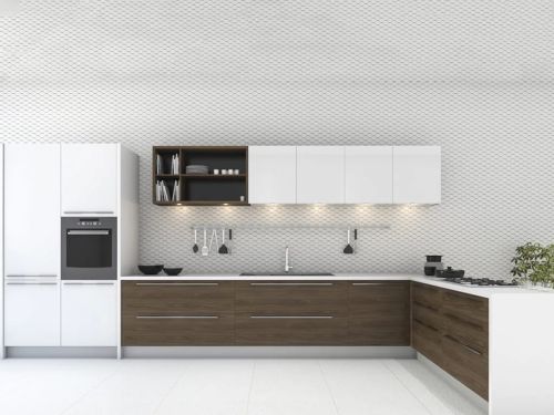 High-quality Finish L Shaped Kitchen