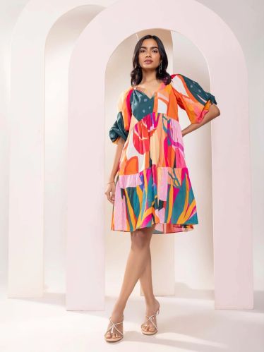 Women Pinko Printed Tiered Dress