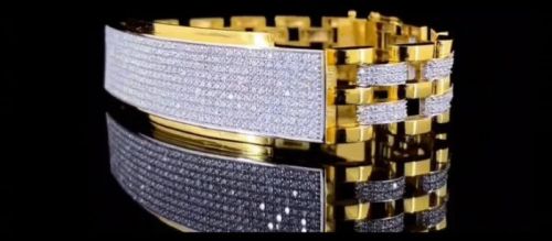 GPX Diamonds Men Gold Bracelet