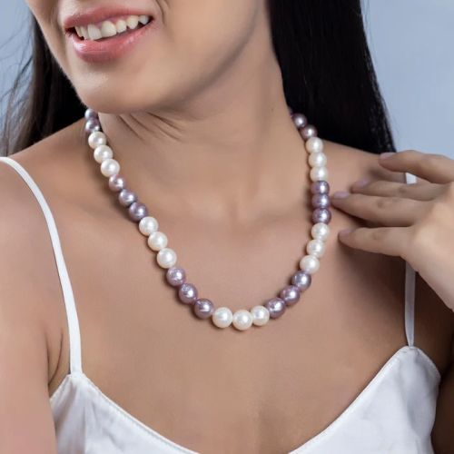Blush Harmony Freshwater Women Pearl Necklace, Color : Multicolor