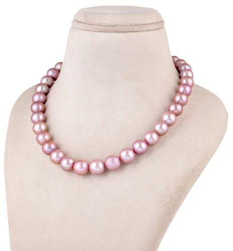 Bridal Roseate Freshwater Women Pearl Necklace, Color : Pink