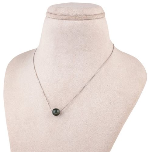 Single Tahitian Women Pearl Chain, Color : Black
