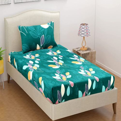 Polyester Printed Single Bed Sheets, Color : Multicolor Standard