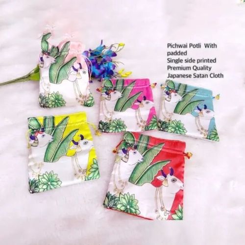 Japanese Satin Cloth Pichwai Potlis