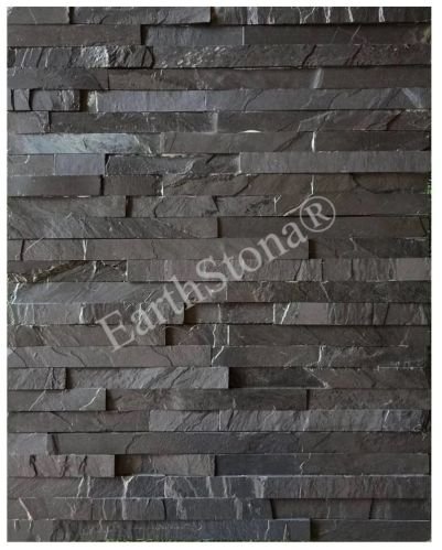 Black Stone Wall Panels