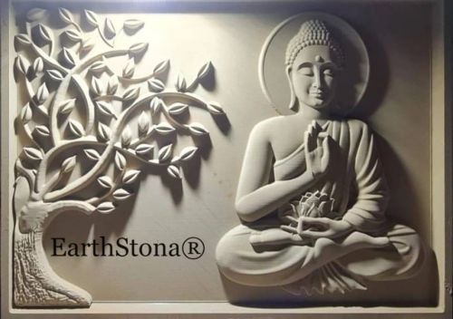 Buddha Stone Wall Mural, Specialities : Large Size, Intricate Design