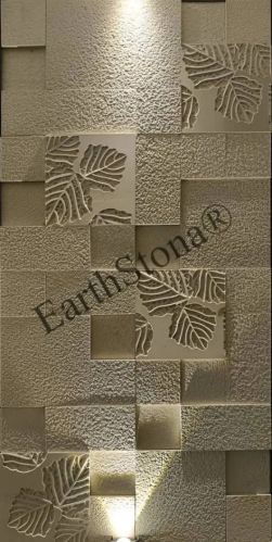 Carved Leaf Pattern Stone Cladding