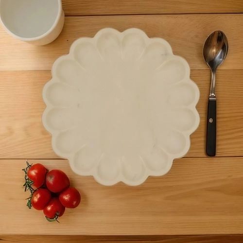 Daisy Marble Serving Platters