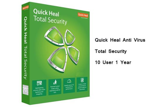 Quick Heal Anti Virus Total Security 10 User 1 Year for Windows