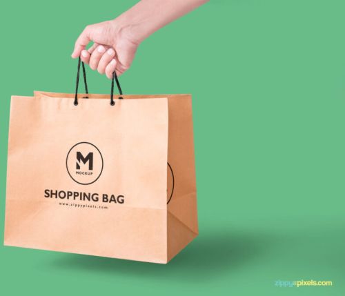 Printed Garment Paper Bag, Color : Multicolor for Shopping Use