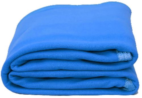 Plain Cotton Hospital Baby Blanket, Color : Blue