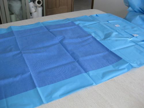 Plain Cotton Instrument Table Cover, Color : Blue