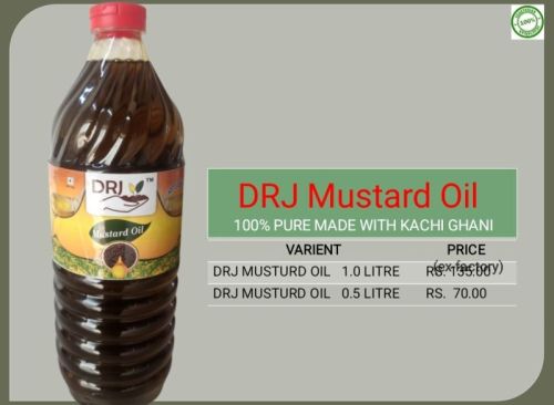 Kachi Ghani Or Cold Pressed DRJ Mustard Oil for Cooking