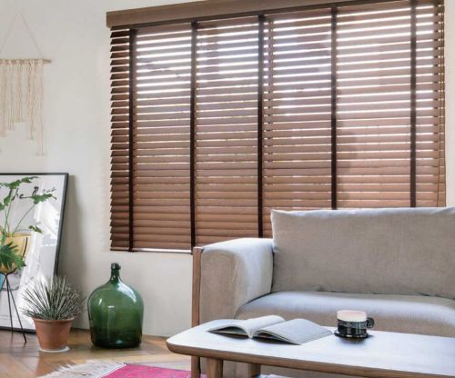 Horizontal Wooden Window Blinds