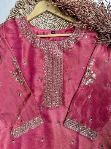 Women Tissue Silk Party Wear 3 PC Suit Set