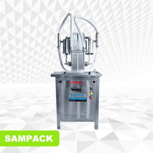 Semi-automatic Double Head Liquid Filling Machine