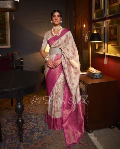 Pure Chaap Handloom Weaving Silk Saree