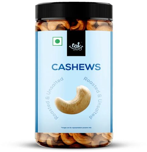 Slow Drum Roasted and Unsalted Cashew Jar