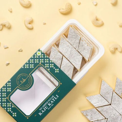 Kaju Katli (No Added Sugar), Packaging Type : Box