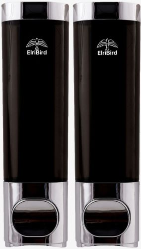 Manual Black Transparent Soap Dispenser Set Of 2