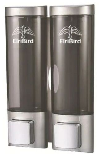 ABS (Polycarbonate) Set Of 2 Transparent Soap Dispenser, Color : GRey
