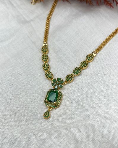 Emerald Green Everyday Necklace | Fj203