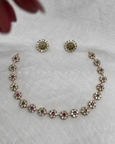 Women Moonlit Elegance Necklace Set (Mixed Color) | Fj120