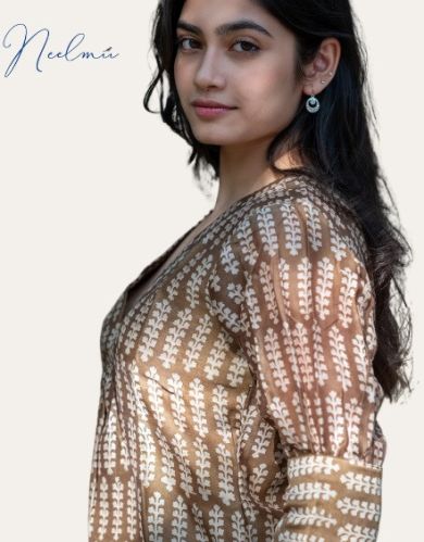 Neelmii Maheshwari Silk Ladies Kurta Dupatta Set