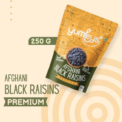 Premium Afghani Black Raisins, Packaging Type : 250g Pack