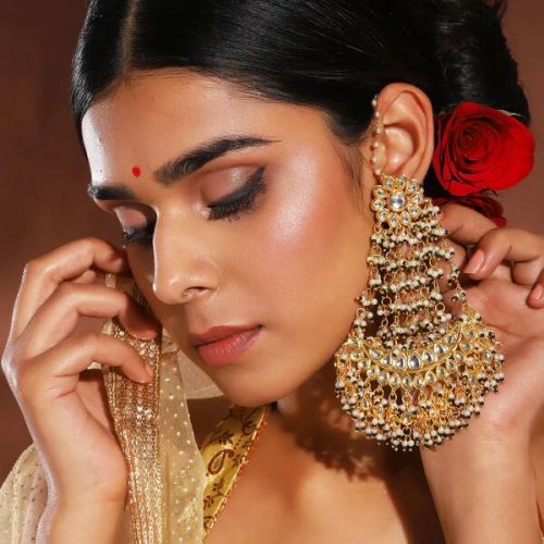 Kundan Chandelier Earrings