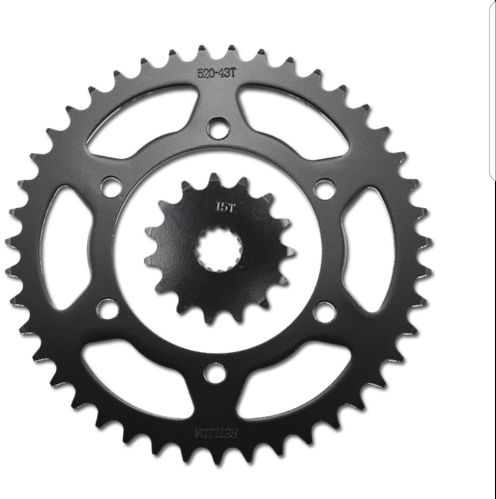 Kawasaki Ninja 650/ 650r/ Z650/ Versys/ Er6n 15t Front 46t Rear Sprocket Set