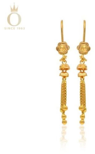 Delicate Rose Gold Ladies Hook Earrings