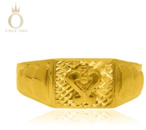 Gents Light Weight Gold Ring, Purity : 22 Kt.