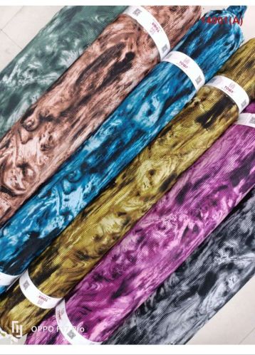 Lycra Digital Crush Printed Fabric, Color : Multicolour