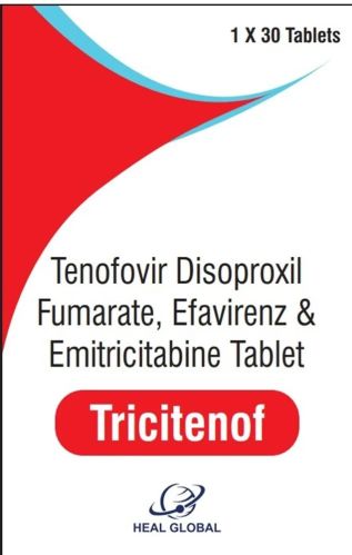 Tricitenof Tenofovir Disoproxil Fumarate Emtricitabine and Efavirenz Tablet