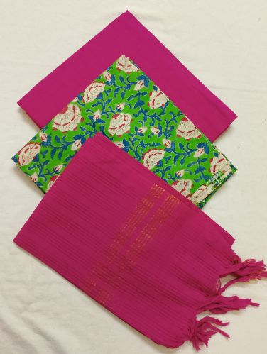 Cotton Fabric Kalamkari Dress Material for Garments