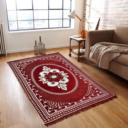 Cozy Charm Carpet, Color : Golden, Red